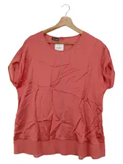 Vorschaubild 1 von Bluse Damen Rot Elegant Gr. 40;M Polyester Kurzarm