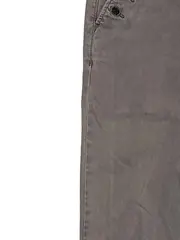 Vorschaubild 3 von Damen Chino Stoffhose Gr. 36 Grau Zierknöpfe Baumwolle