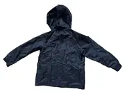Vorschaubild 2 von Kinder Trainingsjacke Schwarz Gr. 116 Sport Kapuze Reißverschluss