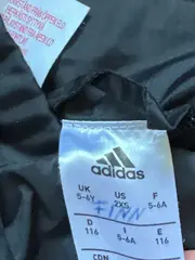 Vorschaubild 8 von Kinder Trainingsjacke Schwarz Gr. 116 Sport Kapuze Reißverschluss
