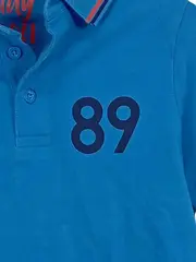 Vorschaubild 3 von Kinder Poloshirt Blau Gr. 122/128 Sportlich mit Aufdruck 89