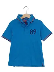 Vorschaubild 1 von Kinder Poloshirt Blau Gr. 122/128 Sportlich mit Aufdruck 89