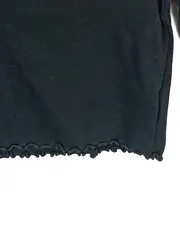 Vorschaubild 4 von Langarmshirt Mädchen Kinder Gr. 104 Schwarz Basic Rippstrick