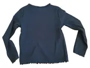 Vorschaubild 2 von Langarmshirt Mädchen Kinder Gr. 104 Schwarz Basic Rippstrick