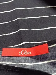 Vorschaubild 3 von Bluse Damen Gr. 34/XS Blau Gestreift Casual Viskose 3/4-Arm