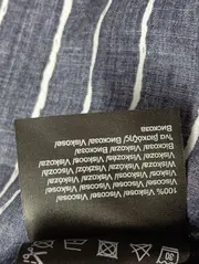 Vorschaubild 5 von Bluse Damen Gr. 34/XS Blau Gestreift Casual Viskose 3/4-Arm