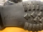 Vorschaubild 2 von Damen Stiefelette Gr. 42 Schwarz Krokoprägung Schnürstiefel