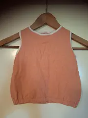 Vorschaubild 2 von Kinder Top Shirt Gr. 86 Orange Casual Rippstrick