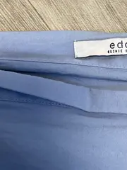 Vorschaubild 3 von Damen Bluse Carmen-Ausschnitt Gr. L Blau Schulterfrei