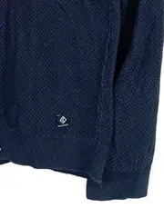 Vorschaubild 3 von Herren Pullover Blau L Strukturmuster Baumwolle Casual