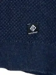 Vorschaubild 4 von Herren Pullover Blau L Strukturmuster Baumwolle Casual