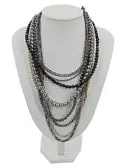 Vorschaubild 1 von Damen Halskette Mehrfarbig Elegant Perlen Collier