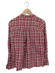 Vorschaubild 2 von Damen Hemdbluse Gr. 32/XS Rot Kariert Vintage Casual Bohemian Baumwolle