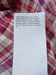 Vorschaubild 4 von Damen Hemdbluse Gr. 32/XS Rot Kariert Vintage Casual Bohemian Baumwolle