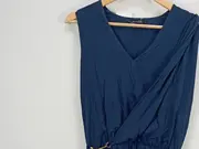 Vorschaubild 2 von Damen Blusenkleid 40;L Blau Modern Wickelkleid