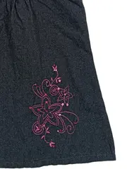 Vorschaubild 5 von MMdadak Mädchen Freizeitkleid Gr. 128 Blau Baumwolle Blumenmuster Casual