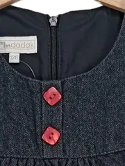 Vorschaubild 6 von MMdadak Mädchen Freizeitkleid Gr. 128 Blau Baumwolle Blumenmuster Casual