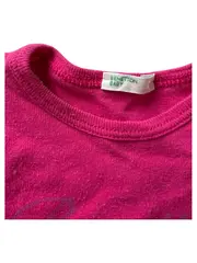 Vorschaubild 3 von Benetton Baby Langarmshirt Gr. 68 Pink Baumwolle Mädchen Shirt