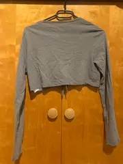 Vorschaubild 2 von Damen Langarmshirt Gr. 40/L Oliv Casual Cropped