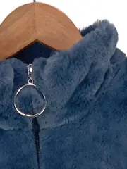Vorschaubild 3 von Damen Felljacke Kunstpelz Sportlich Mehrfarbig Gr. 34/XS