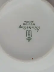 Vorschaubild 2 von Röslau Tasse Unterteller Porzellan Weiß Gold Elegant Grafisch