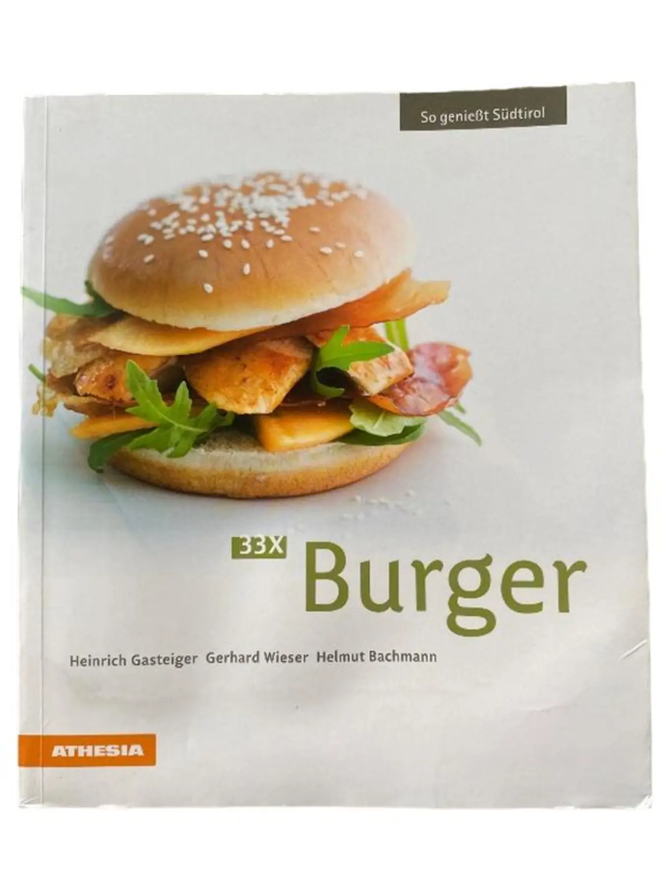 33x Burger Kochbuch Gasteiger Wieser Bachmann Rezepte Südtirol Taschenbuch