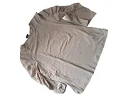 Vorschaubild 2 von Damen Langarmshirt Gr. 40/L Beige Melange Rüschen Casual Baumwolle