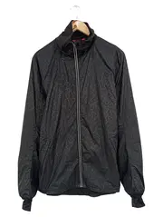 Vorschaubild 1 von Herren Trainingsjacke Laufjacke Schwarz Abstrakt Gr. M Sportjacke