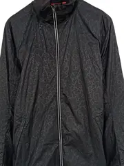 Vorschaubild 3 von Herren Trainingsjacke Laufjacke Schwarz Abstrakt Gr. M Sportjacke