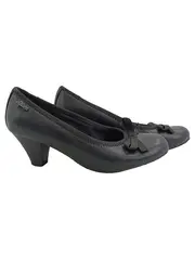 Vorschaubild 1 von Damen Pumps Gr. 36 Schwarz Schleife Absatz 6 cm Klassisch
