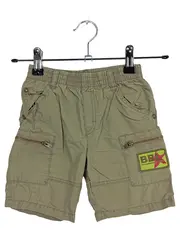Vorschaubild 1 von Kinder Cargo Shorts Oliv Uni Gr. 80 Baumwolle Freizeit