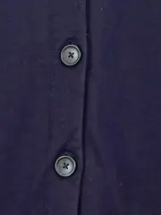 Vorschaubild 3 von Damen Sweatjacke Gr. 36 Blau Casual Kapuzenjacke Knopfleiste