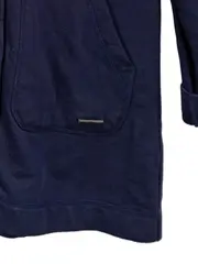 Vorschaubild 2 von Damen Sweatjacke Gr. 36 Blau Casual Kapuzenjacke Knopfleiste