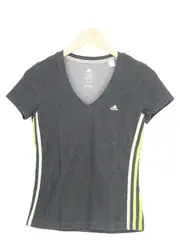 Vorschaubild 1 von Damen Sport Shirt Grau Gr. 34/XXS Climalite T-Shirt Streifen Logo