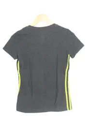 Vorschaubild 2 von Damen Sport Shirt Grau Gr. 34/XXS Climalite T-Shirt Streifen Logo