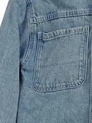 Vorschaubild 3 von Kinder Jeansjacke mit Kapuze Gr. 92 Blau Casual Baumwolle