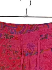 Vorschaubild 3 von Damen A-Linienrock Gr. 42 Pink Paisley Bohemian