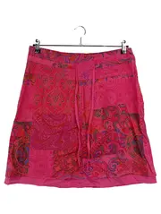 Vorschaubild 1 von Damen A-Linienrock Gr. 42 Pink Paisley Bohemian