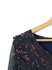 Vorschaubild 3 von Damen Langarmshirt 42 Mehrfarbig Blumenmuster Feminin