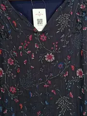 Vorschaubild 5 von Damen Langarmshirt 42 Mehrfarbig Blumenmuster Feminin