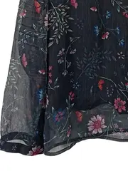 Vorschaubild 4 von Damen Langarmshirt 42 Mehrfarbig Blumenmuster Feminin