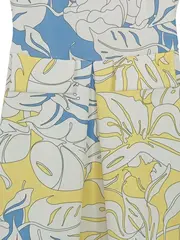 Vorschaubild 4 von Blumenmuster Sommerkleid Damen Gr. 36/S Minikleid Falten
