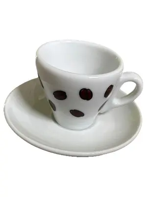 PETITE NOIR Espressotasse mit Unterteller