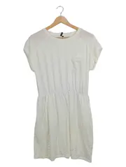 Vorschaubild 1 von Damen Freizeitkleid Gr. 38/M Weiß Casual Lyocell Elasthan