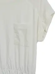 Vorschaubild 3 von Damen Freizeitkleid Gr. 38/M Weiß Casual Lyocell Elasthan