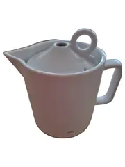 Vorschaubild 1 von TCM Teekanne Keramik Weiß Modern 14cm Uni Deckel