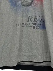 Vorschaubild 3 von Herren T-Shirt Maritim Grau Gr. 48/M Travel Crew Print