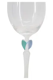 Vorschaubild 2 von Junge Welle Weinglas Herz Transparent 20,5cm