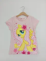 Vorschaubild 2 von Kinder T-Shirt Mädchen Rosa Gr. 140 Kurzarm Baumwolle Grafik