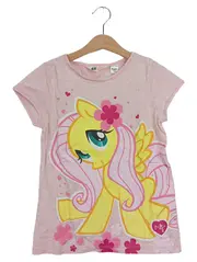 Vorschaubild 1 von Kinder T-Shirt Mädchen Rosa Gr. 140 Kurzarm Baumwolle Grafik